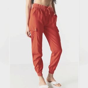 Dark orange, cargo pants, size small